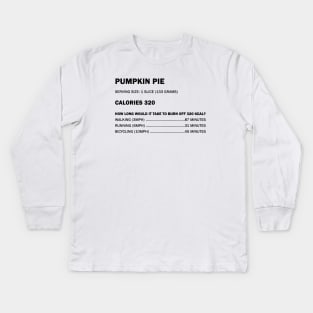 Pumpkin pie Kids Long Sleeve T-Shirt